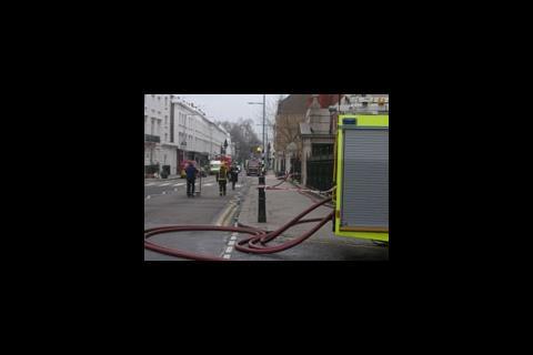 London Fire Service at Royal Marsden 